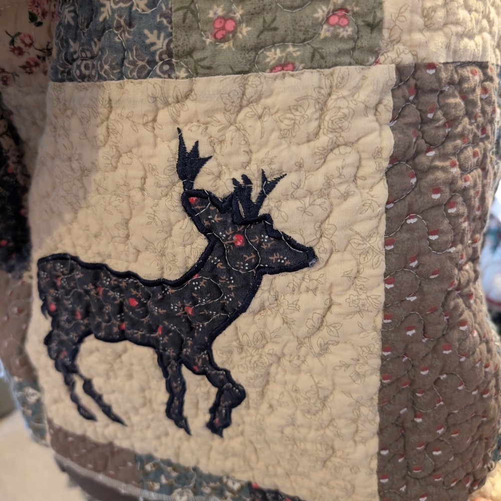 Patchwork Quilted Women's Sweater - Picture 5 of 7